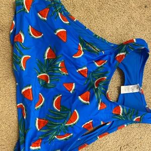 Old Navy watermelon pattern swim top